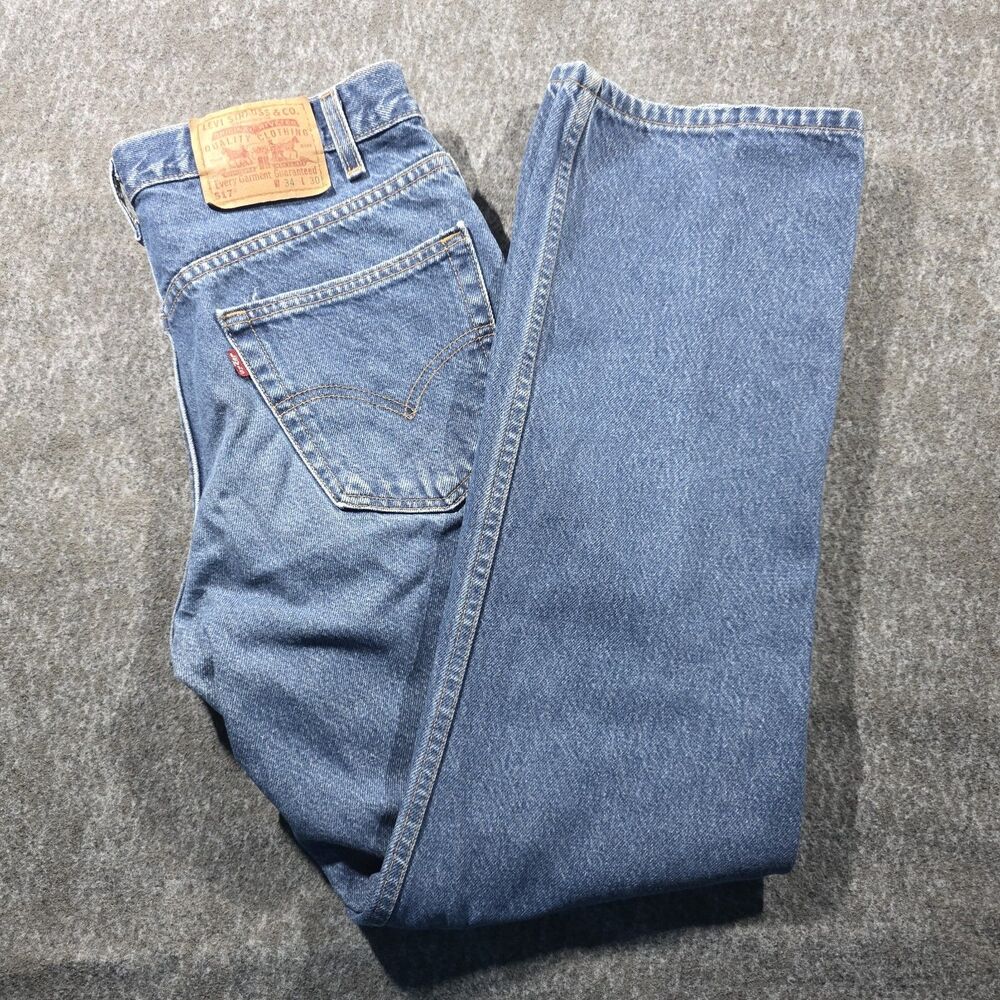 Levi’s 517 Boot Cut Jeans Men’s 34x30 Blue Denim Vintage Y2K